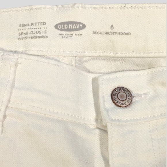 🔥5/$25🔥 Old Navy White Denim Shorts Size 6 - Picture 5 of 5